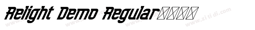 Relight Demo Regular字体转换